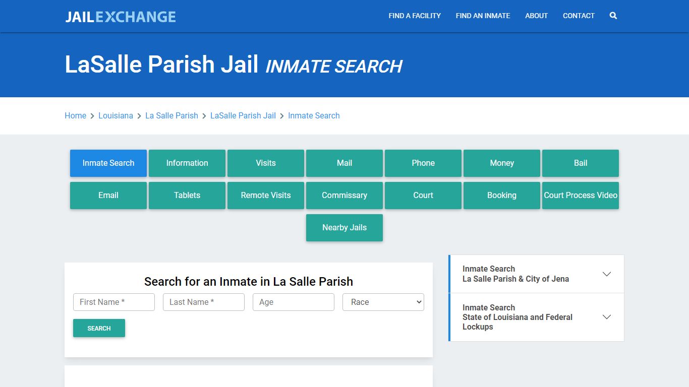 LaSalle Parish Jail, LA Inmate Search: Roster & Mugshots - Jail Exchange